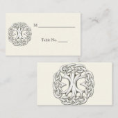 Keltische Boom van het Leven Trouwplaatskaarten Plaatskaartje (Voorkant / Achterkant)