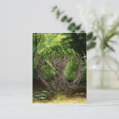 Keltische boom van leven briefkaart (Staand voorkant)