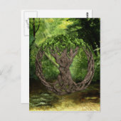 Keltische boom van leven briefkaart (Voorkant / Achterkant)