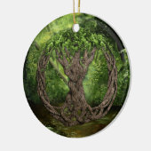 Keltische boom van leven keramisch ornament (Links)