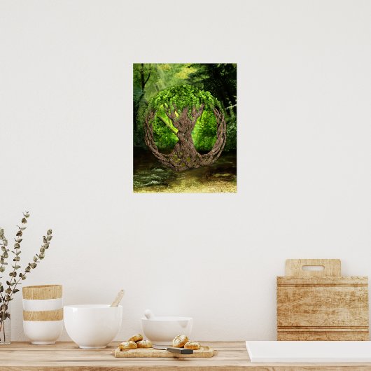Keltische boom van leven poster (Keuken)