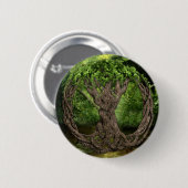 Keltische boom van leven ronde button 5,7 cm (Voorkant /achterkant)