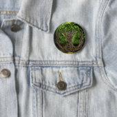 Keltische boom van leven ronde button 5,7 cm (In situ)