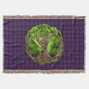 Keltische boom van Life Clan Laird Tartan Deken