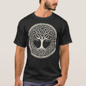Keltische Boom van Wijsheid Knotwork Design T-shir T-shirt (Voorkant)