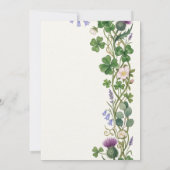 Keltische botanische Save the Date kaart | Schots (Achterkant)