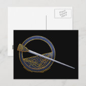 Keltische broche ontwerp briefkaarten #2 (Voorkant / Achterkant)