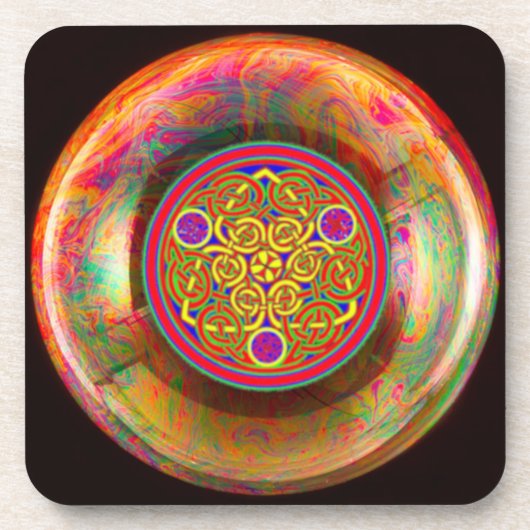 Keltische bubbel bier onderzetter (Voorkant)