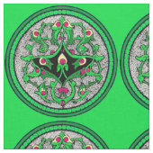 Keltische cartouche stof (Close Up)