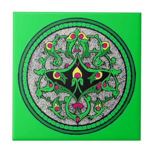 Keltische cartouche tegeltje (Voorkant)