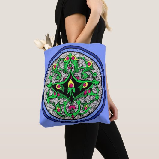 Keltische cartouche tote bag (Dichtbij)