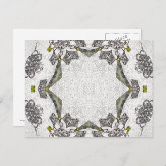 Keltische Chainlink Caleidoscoop Mandala Briefkaart (Voorkant / Achterkant)