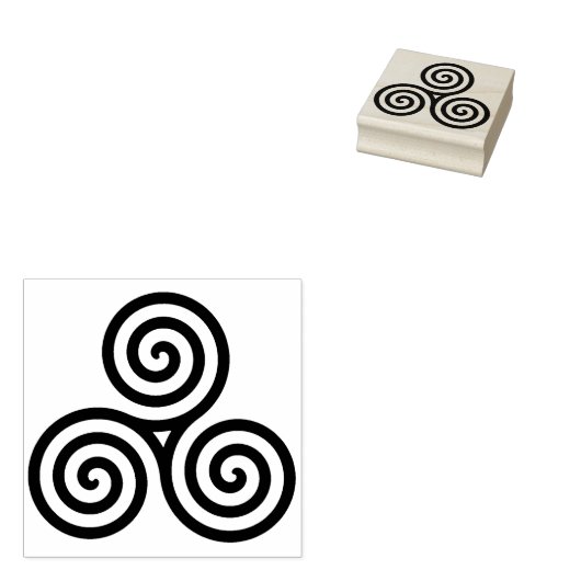 Keltische cirkels kunststempel rubberstempel (Gestempeld)