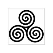 Keltische cirkels kunststempel rubberstempel (Afrduk)