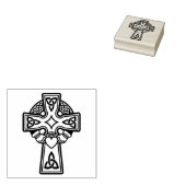 Keltische Claddagh kruis rubberen stempel (Gestempeld)