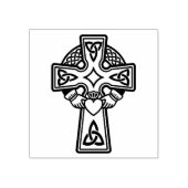 Keltische Claddagh kruis rubberen stempel (Afrduk)