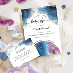 Keltische constellaties en sterrenBaby shower Kaart