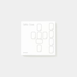 Keltische Cross Tarot Spread (klein, eenvoudig) Post-it® Notes