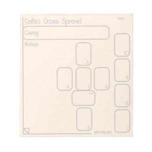 Keltische Cross Tarot Spread (medium, eenvoudig go Notitieblok