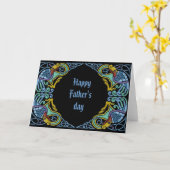 Keltische dagen, Happy Vaderdag Kaart (Gele Bloem)