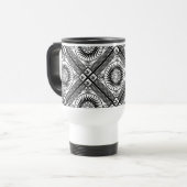 Keltische diagonaal ornament reisbeker (Voorkant links)