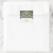 Keltische Distel Dank U Trouwsticker Vierkante Sticker (Tas)