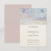 Keltische Distel Save the Date Kaart (Voorkant / Achterkant)