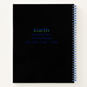 Keltische draak; Aarde: notitieboek (Achterkant)