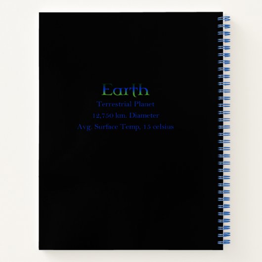 Keltische draak; Aarde: notitieboek (Achterkant)