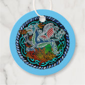 Keltische draak bedankjes labels (Voorkant)