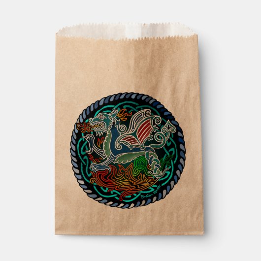 Keltische draak bedankzakje (Voorkant)