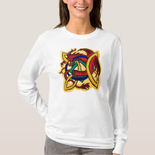 Keltische draak dames hoodie t-shirt