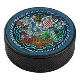 Keltische draak hockey puck