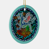 Keltische draak keramisch ornament (Rechts)