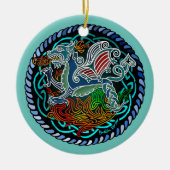 Keltische draak keramisch ornament (Voorkant)