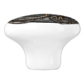 Keltische Draak Keramische Knop (Zijkant)