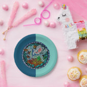 Keltische draak papieren bordje (Feest)