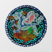Keltische draak raamsticker (Vel)