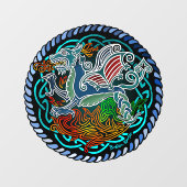 Keltische draak raamsticker (Vel)