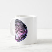 Keltische Draak Rond Koffiemok (Voorkant links)