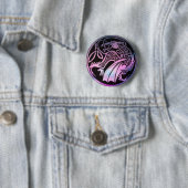 Keltische Draak Rond Ronde Button 5,7 Cm (In situ)