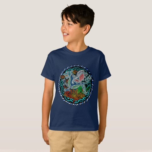 Keltische draak t-shirt (Voorkant volledig)