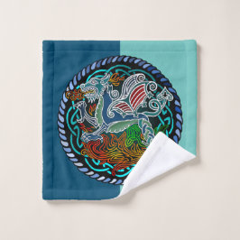 Keltische draak washandje