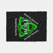 Keltische Drie-eenheid Kno Gebed van St. Patrick C Fleece Deken (Voorkant (Horizontaal))