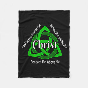 Keltische Drie-eenheid Kno Gebed van St. Patrick C Fleece Deken