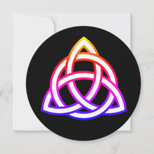 Keltische Drie-eenheidsknoop Triquetra Wicca-symbo Kaart