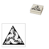 Keltische driehoek vogels Rubber stempel (Gestempeld)