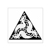 Keltische driehoek vogels Rubber stempel (Afrduk)