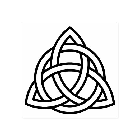 Keltische driehoekige knoop Rubber stempel (Afrduk)