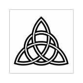 Keltische Drievuldigheidsknoop (Triquetra) Rubber  Rubberstempel (Afrduk)